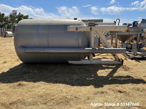 L&A Process Systems Inc. 2,000 Gallon 304 Stainless Steel Tank.