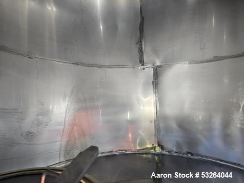 Used 3,400 Gallon Stainless Steel Tank – Sanitary Process Vessel with CIP & Tri-Clamp Connections