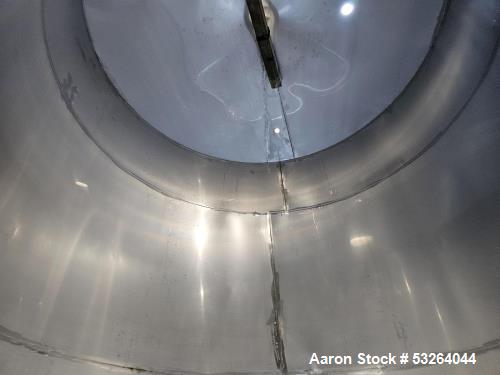 Used 3,400 Gallon Stainless Steel Tank – Sanitary Process Vessel with CIP & Tri-Clamp Connections