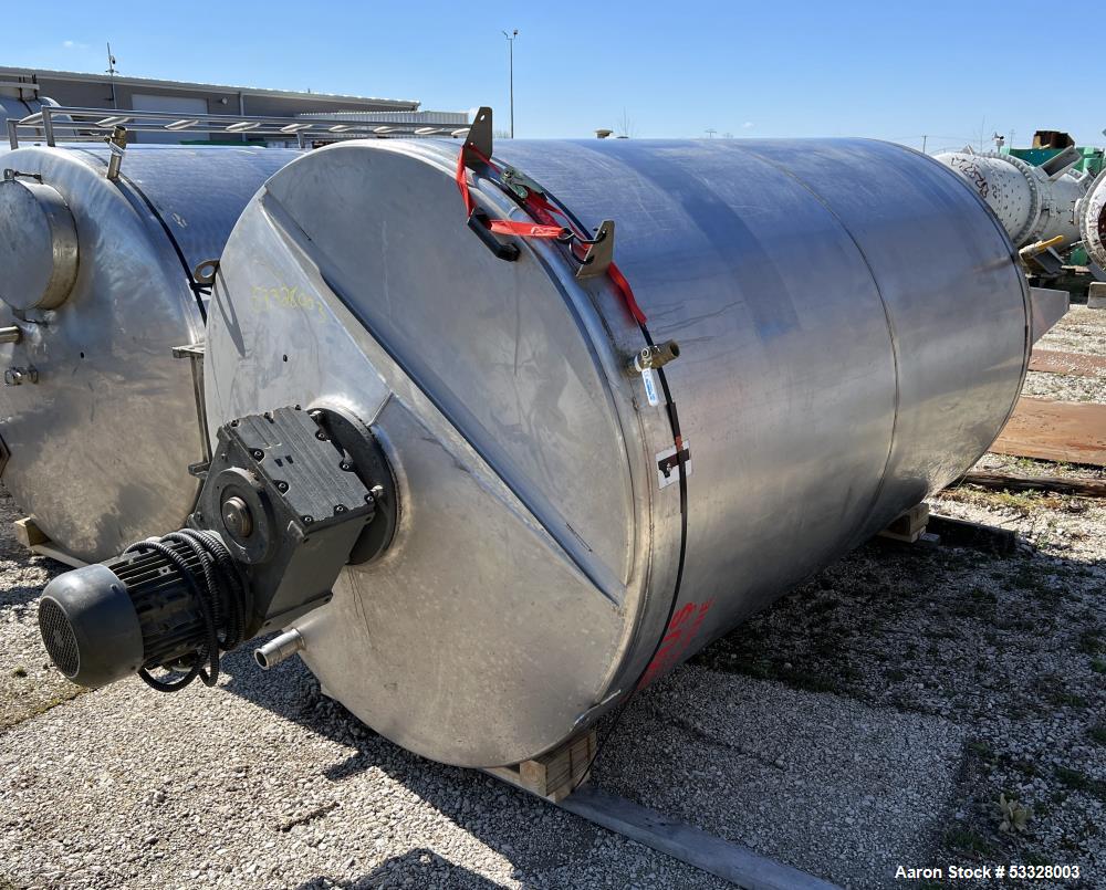 1,200 Gallon Stainless Steel Agitated Tank