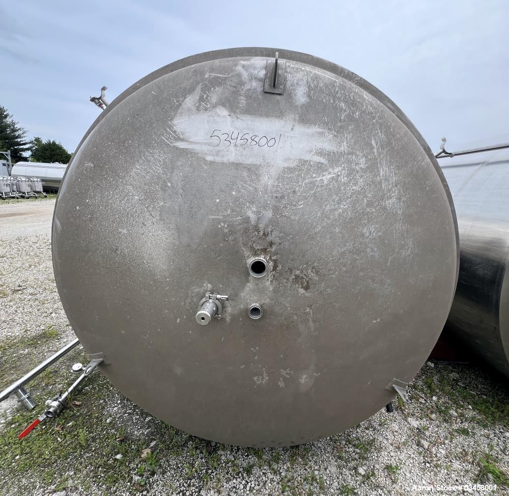Brew Tank, Approximately 2000 Gallons Capacity, 304 Stainless Steel