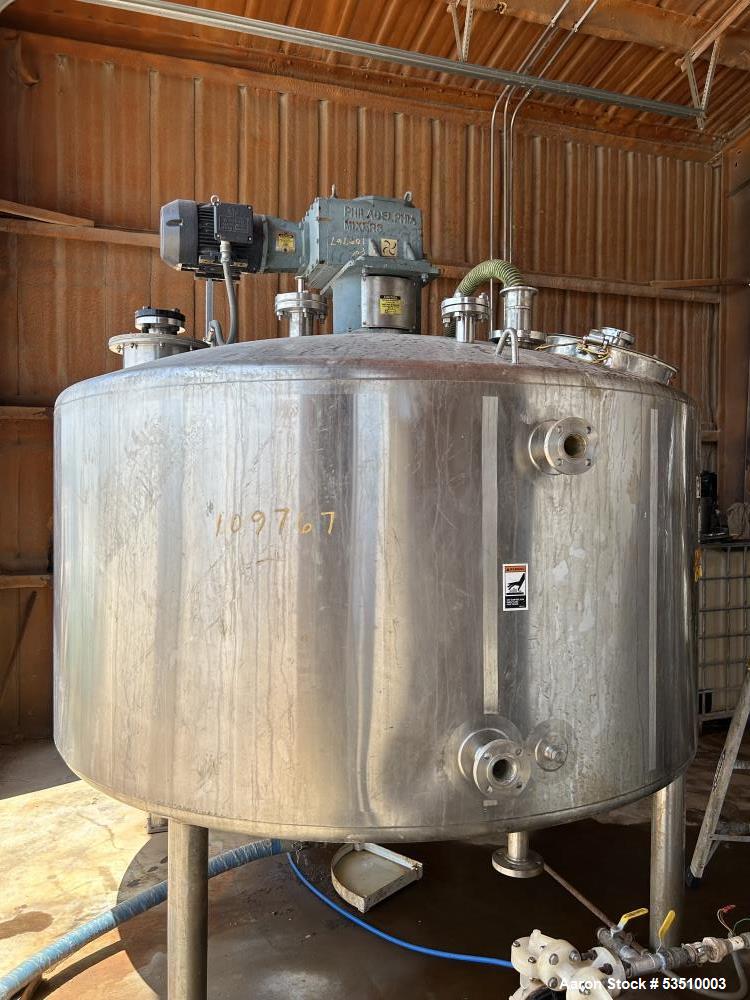 Used Walker Stainless Equipment 1,500 Gallon Jac