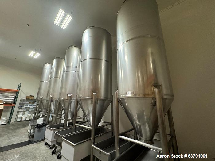 Unused Stainless Steel Flour Silo Receiving and Feed System