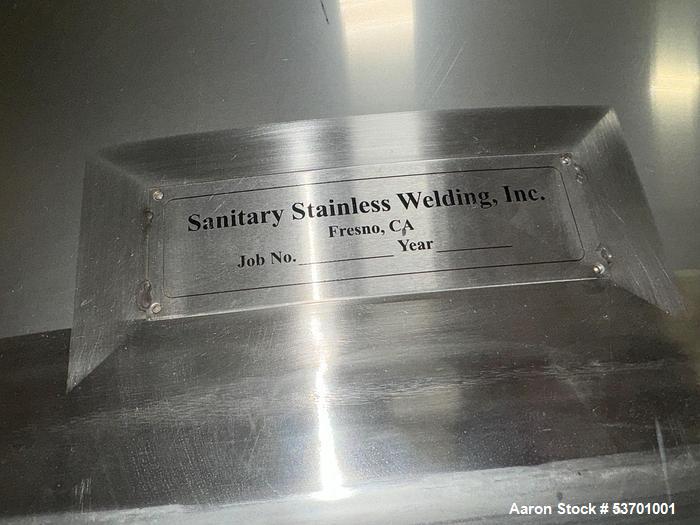 Unused Stainless Steel Flour Silo Receiving and Feed System