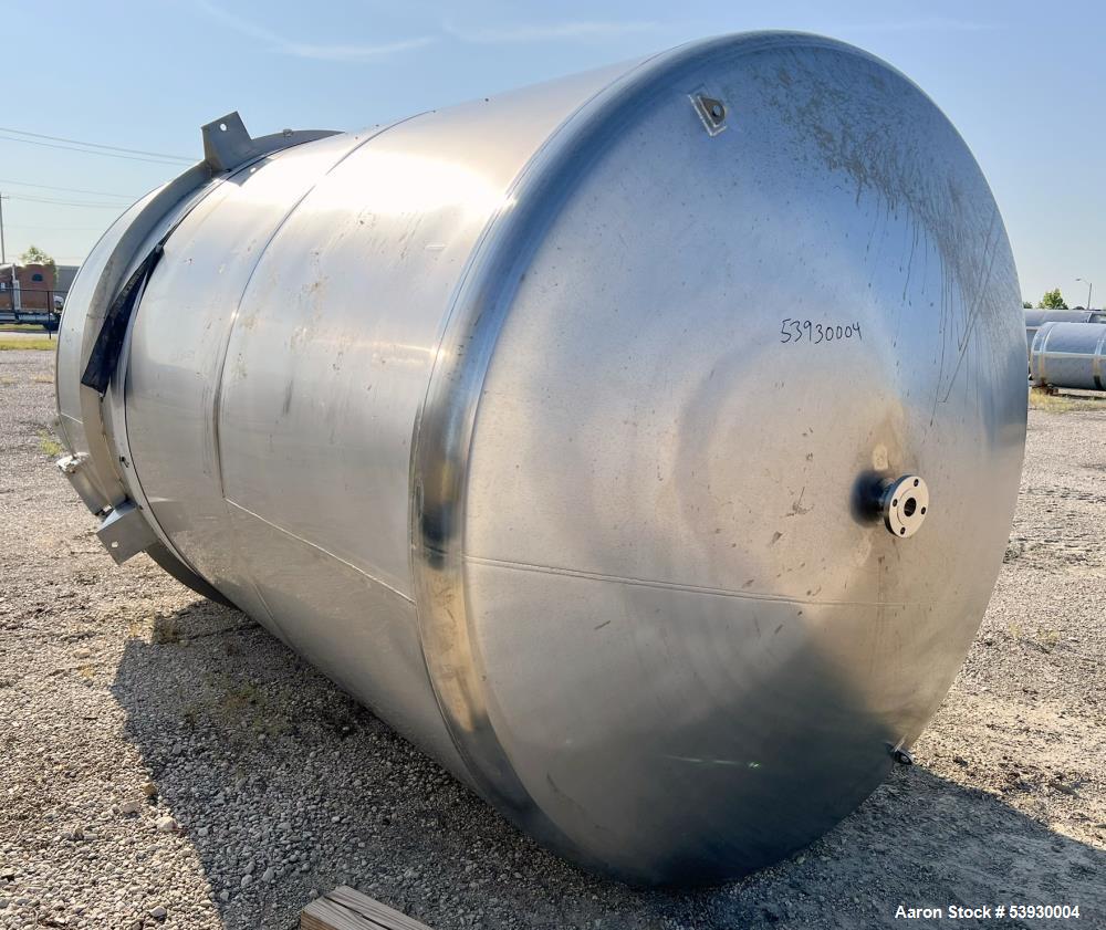 Industrial Single Wall Stainless Steel Mixing Tank with Agitator – ICC NorthWest, 4,224 Gallon Capacity