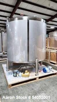 Unused 1,200 Gallon Preferred Stainless Steel Tank | Vertical, Sloped Bottom, Built 2020