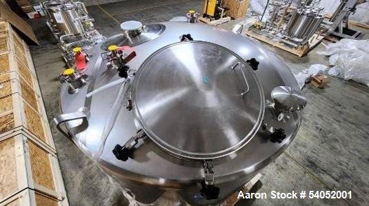 Unused 1,200 Gallon Preferred Stainless Steel Tank | Vertical, Sloped Bottom, Built 2020