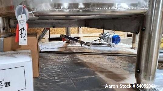 Unused 1,200 Gallon Preferred Stainless Steel Tank | Vertical, Sloped Bottom, Built 2020