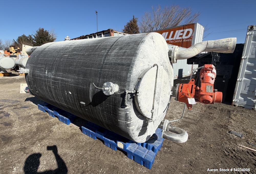 Used 2,000 Gallon 316 Stainless Steel Mix Tank – Proquip 200KDS40 Agitated Vessel