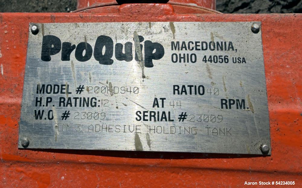 Used 2,000 Gallon 316 Stainless Steel Mix Tank – Proquip 200KDS40 Agitated Vessel