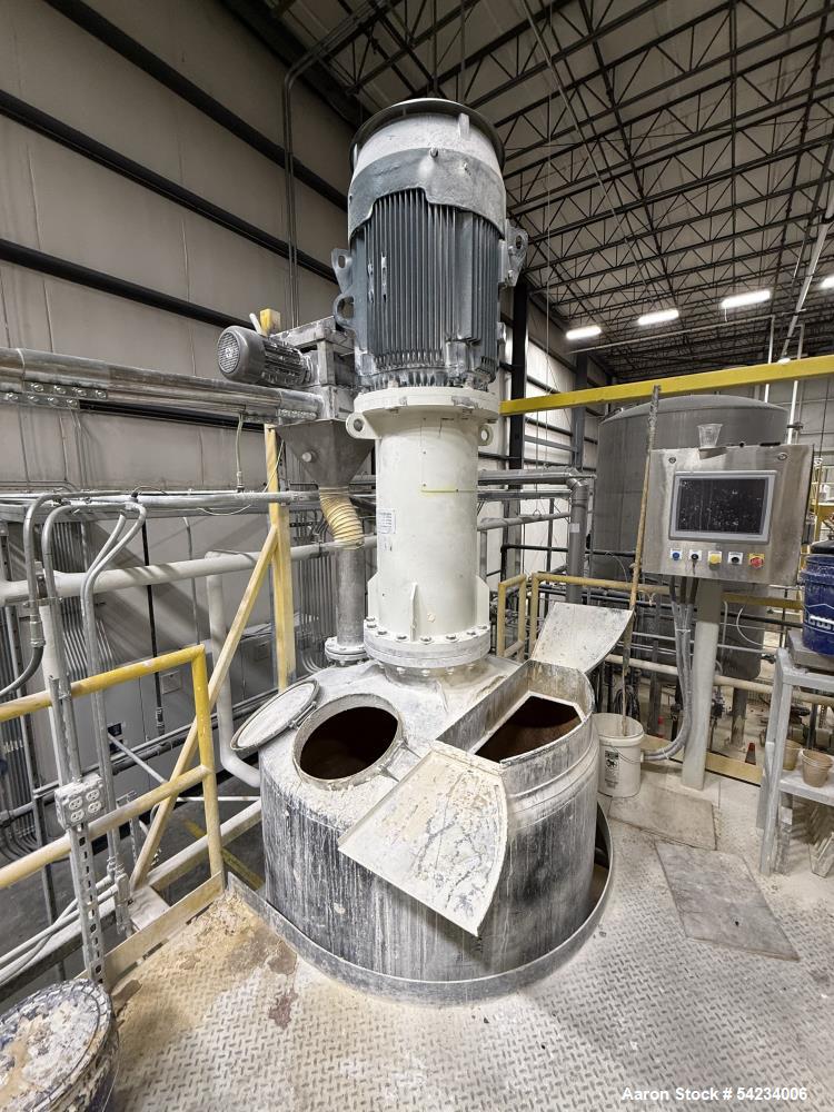 Used 1,000 Gallon 316 Stainless Steel Tank with Morehouse Cowles Agitator