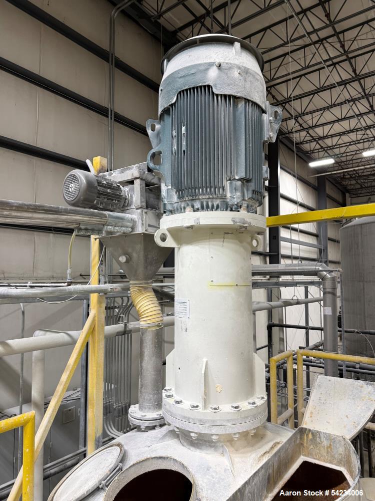 Used 1,000 Gallon 316 Stainless Steel Tank with Morehouse Cowles Agitator