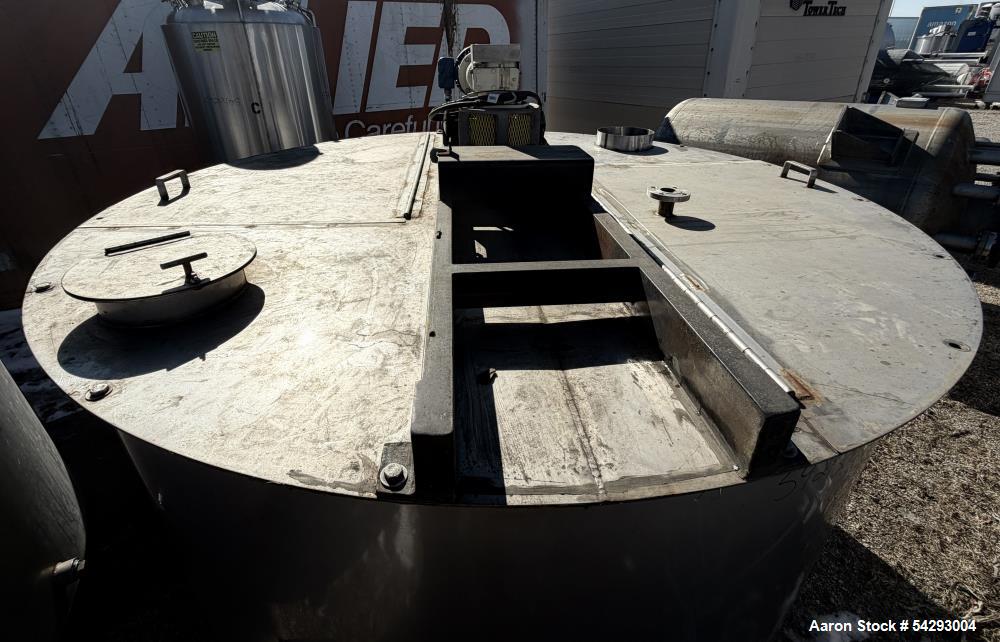 1,250 Gallon 304 Stainless Steel Agitated Mix Tank – Dual Turbine, Baffled, Vertical