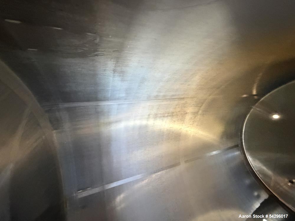 Used 3,200 Gallon Stainless Steel Tank – Vertical Dished Vessel with Multiple Po