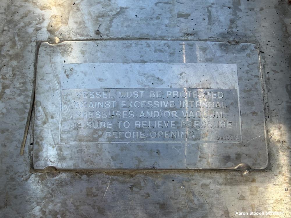 Used 3,200 Gallon Stainless Steel Tank – Vertical Dished Vessel with Multiple Po