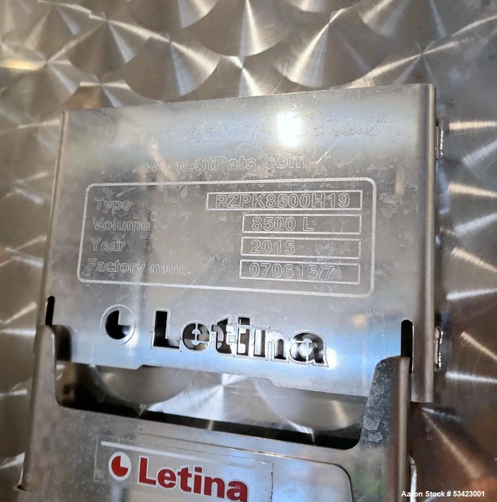 Letina Stainless Steel Tank, 8500 Liter Capacity