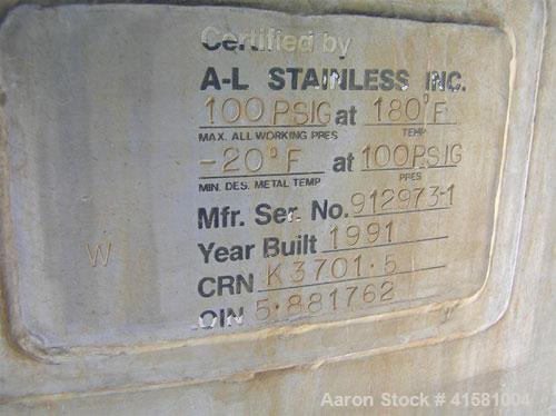 Used Stainless Steel A-L Stainless Pressure Carbon Filter Tank