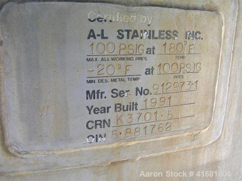 Used- Stainless Steel A-L Stainless Pressure Carbon Filter Tank