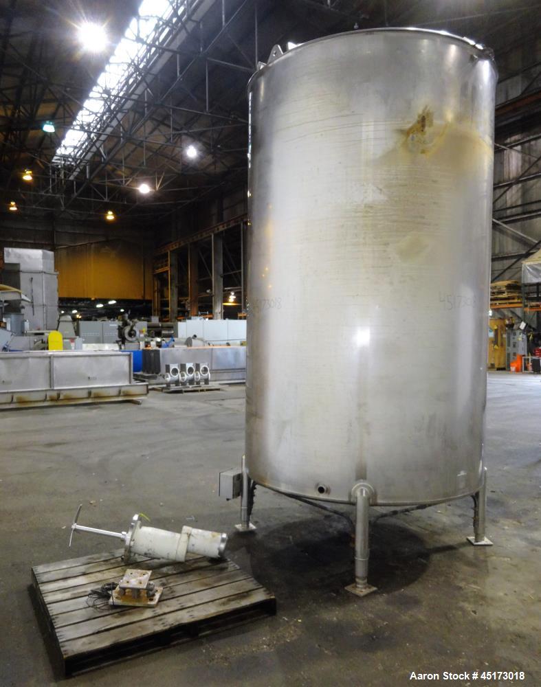 Used A & B Process Systems Tank, Approximately 2000 Gallons, 304 Stainless Stee