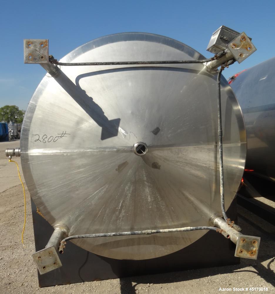 Used A & B Process Systems Tank, Approximately 2000 Gallons, 304 Stainless Stee