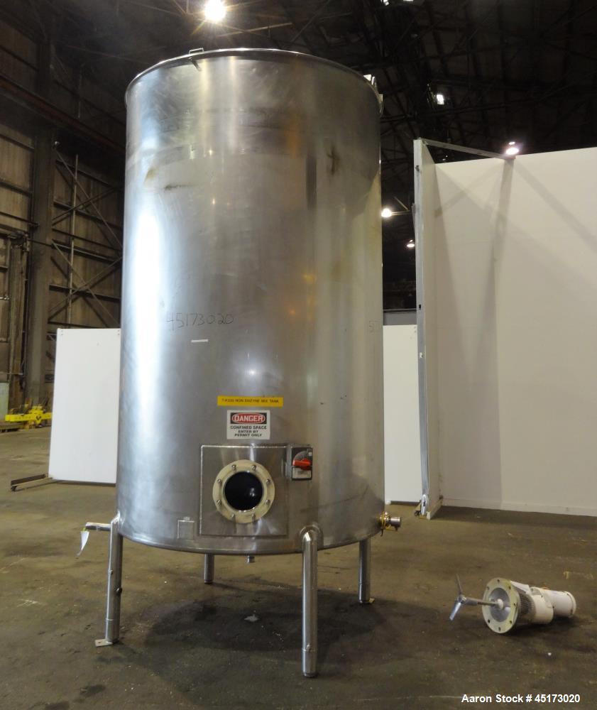 Used A & B Process Systems Tank, Approximately 2000 Gallons, 304 Stainless Stee