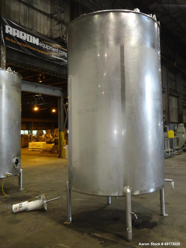 Used A & B Process Systems Tank, Approximately 2000 Gallons, 304 Stainless Stee