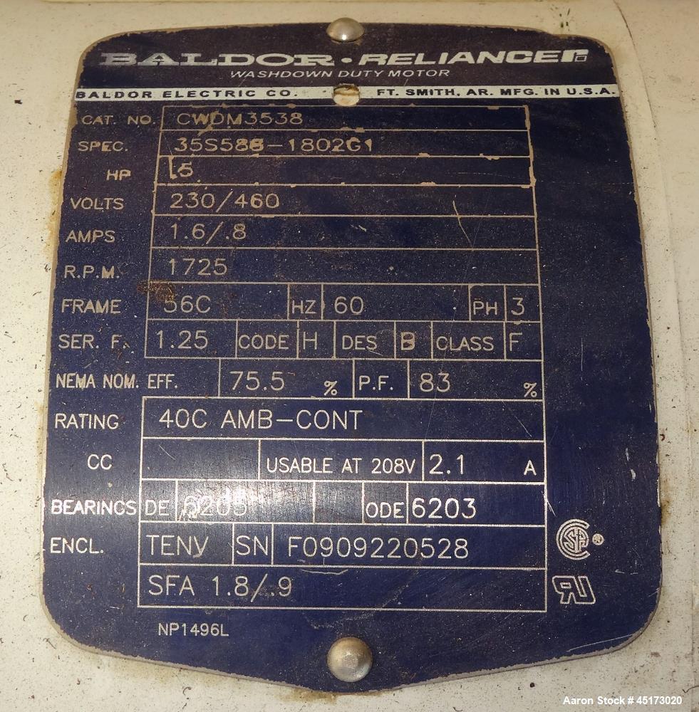 Used A & B Process Systems Tank, Approximately 2000 Gallons, 304 Stainless Stee