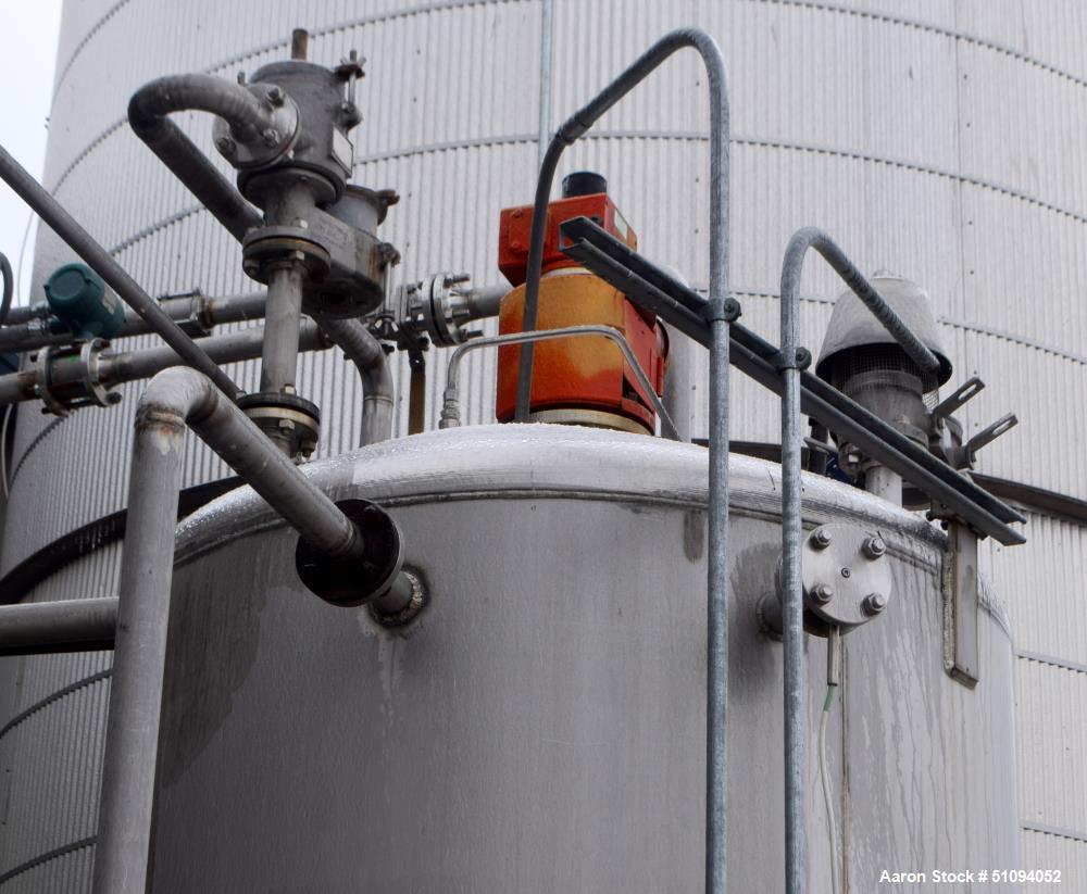 Used A&B Process Tank, Approximate 1,200 Gallon, 316L Stainless Steel, Vertical. Approximate 60" diameter x 96" straight side, dished top, coned bottom. Internal rated 5 psi at -20 to 200 degrees F. ...