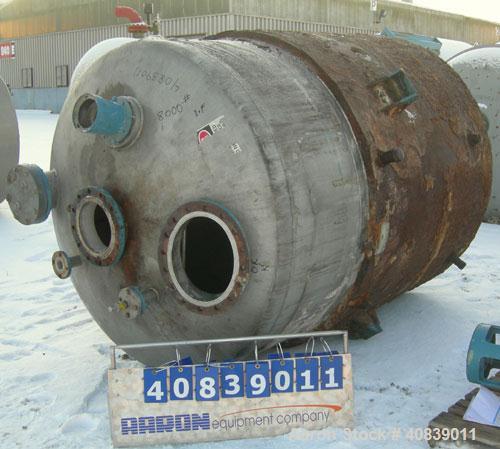 Used Acme Tank, 1500 Gallon, 304 Stainless Steel, Vertical. 72" diameter x 84" straight side. Dish top and bottom. Carbon steel jacket on partial sidewall and bottom head, no rating. Top entering Lig...