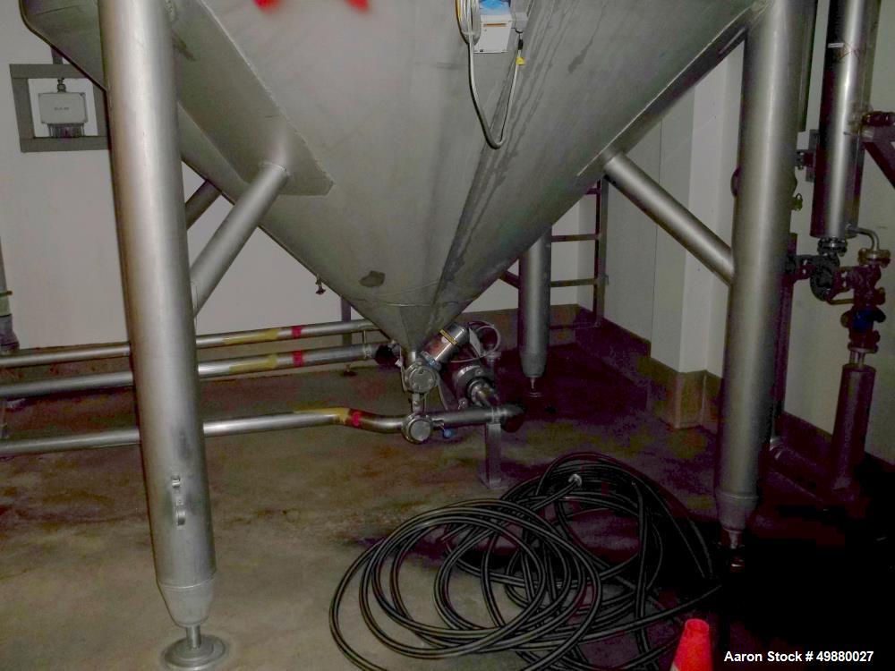 Used Alfa Laval tanks, type ZKH Capacity 13700 liter (3624), 316 stainless steel. Rated for 3 bar (45 PSI) at 20 deg C. (76 deg F). On 3 legs. Serial # 493.