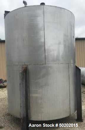 Used Alloy Fabricators Open Top 3750 Gallon Vertical Stainless Steel Mixing Tank. On Legs with Lightnin Mixer Bridge. Approx...