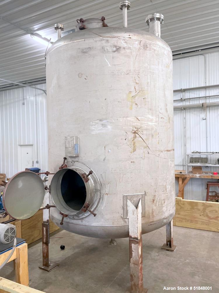 Used Alloy Fabricators Inc. Pressure Tank, 2500 Gallon