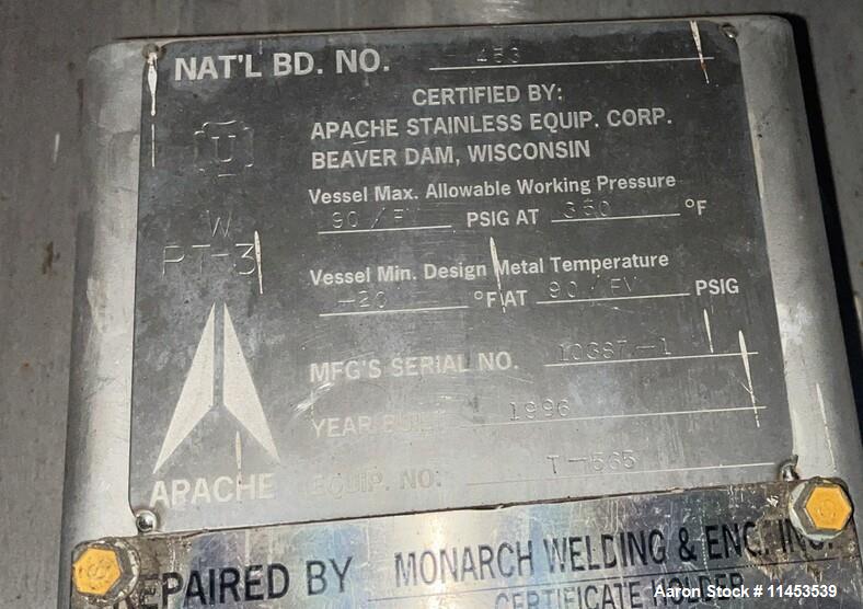 Used 4,500 Gallon Apache Receiver Tank