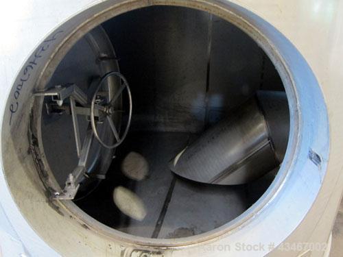 Unused- Apache Stainless Equipment Tank, 4400 Gallon, 304L Stainless Steel, Vertical. 96" Diameter x 144" straight side. Dished top, flat bottom. Internal rated atmospheric at 120 degrees F. Openings...