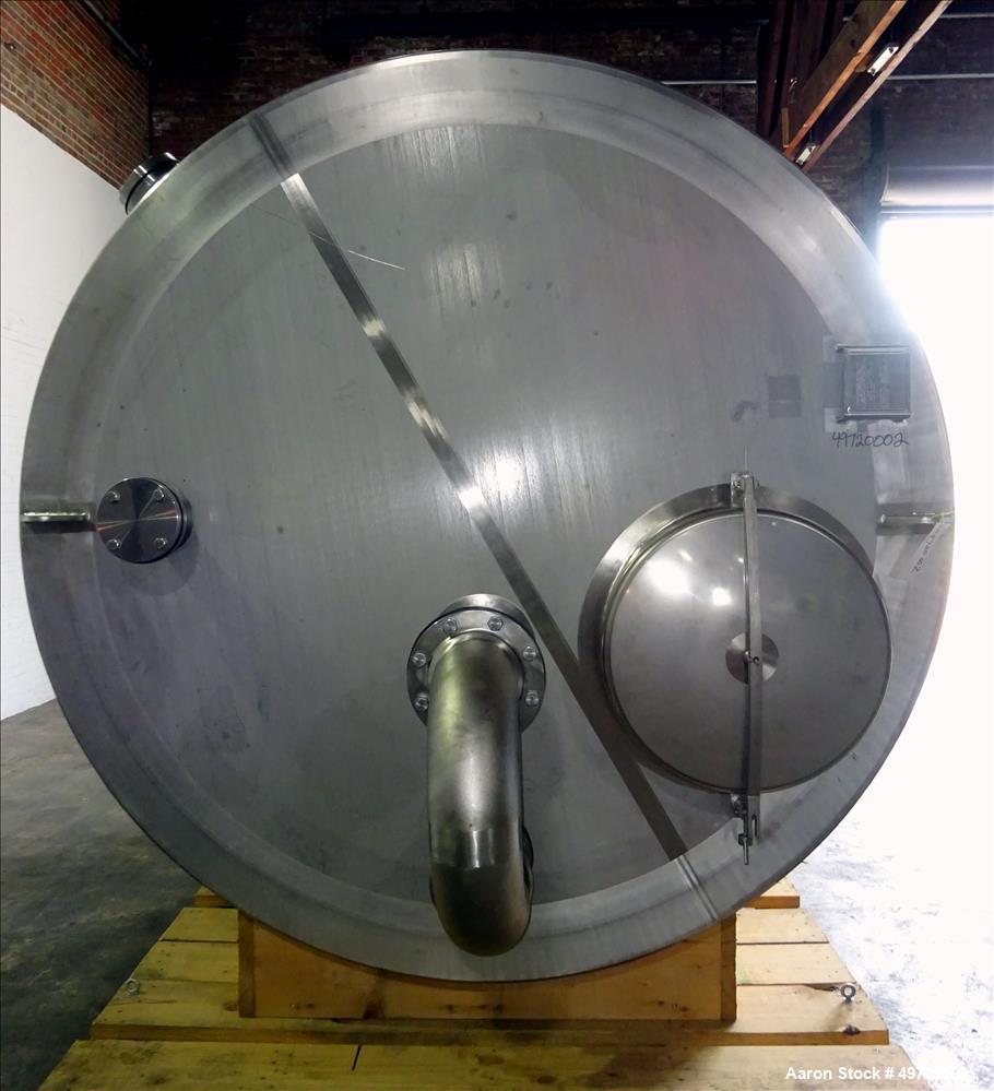 Unused- Apache Stainless Tank, 2,030 Gallon, 304L Stainless Steel, Vertical. Approximate 78-3/4" diameter x 86-5/8" straight...