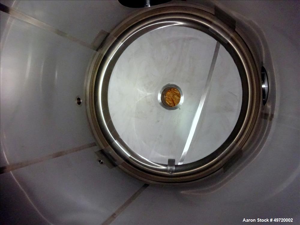 Unused- Apache Stainless Tank, 2,030 Gallon, 304L Stainless Steel, Vertical. Approximate 78-3/4" diameter x 86-5/8" straight side, flat top, dished bottom. Internal rated 0.2 psi at -20 to 250 degree...