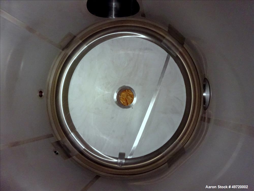 Unused- Apache Stainless Tank, 2,030 Gallon, 304L Stainless Steel, Vertical. Approximate 78-3/4" diameter x 86-5/8" straight side, flat top, dished bottom. Internal rated 0.2 psi at -20 to 250 degree...