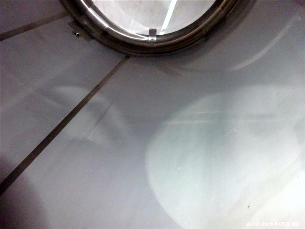 Unused- Apache Stainless Tank, 2,030 Gallon, 304L Stainless Steel, Vertical. Approximate 78-3/4" diameter x 86-5/8" straight side, flat top, dished bottom. Internal rated 0.2 psi at -20 to 250 degree...