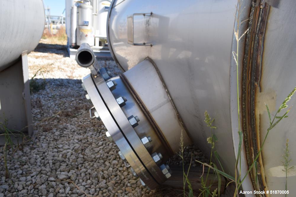 Unused- Apache Stainless Tank, 2263 Gallon, 304L Stainless Steel, Vertical. 72" Diameter x 120" straight side, flat top, con...