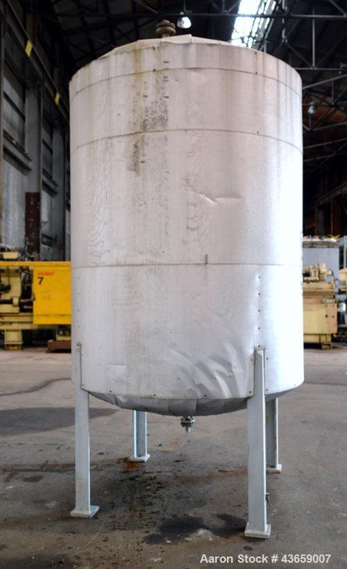 Used Arrow Tank & Engineering Pressure Tank, 1200 Gallons, 304L Stainless Steel, Vertical. Approximate 66” diameter x 75” straight side, dished top and bottom. Internal rated Full Vacuum & 50psi at -...