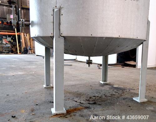 Used Arrow Tank & Engineering Pressure Tank, 1200 Gallons, 304L Stainless Steel, Vertical. Approximate 66” diameter x 75” straight side, dished top and bottom. Internal rated Full Vacuum & 50psi at -...