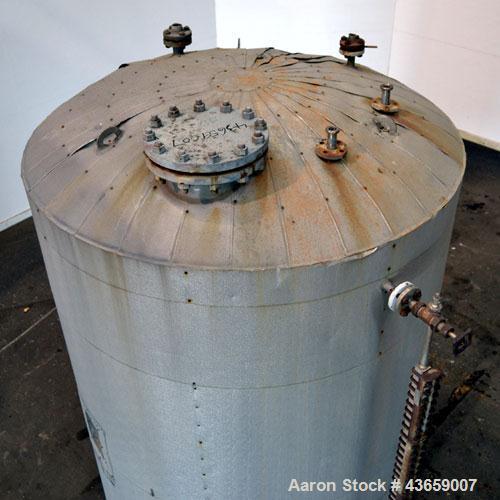 Used Arrow Tank & Engineering Pressure Tank, 1200 Gallons, 304L Stainless Steel, Vertical. Approximate 66” diameter x 75” straight side, dished top and bottom. Internal rated Full Vacuum & 50psi at -...