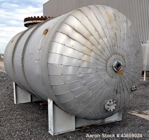 Used Arrow Tank & Engineering Pressure Tank, 4000 Gallons, 304L Stainless Steel, Horizontal. Approximate 84” diameter x 149” straight side, dished heads. Internal rated 50 psi & Full Vacuum at -20 to...