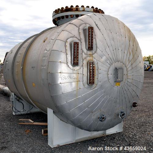 Used Arrow Tank & Engineering Pressure Tank, 4000 Gallons, 304L Stainless Steel, Horizontal. Approximate 84” diameter x 149” straight side, dished heads. Internal rated 50 psi & Full Vacuum at -20 to...