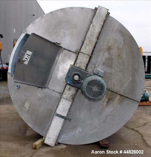 Used Approximately 4,000 Gallon Bright Sheet Metal Tank.