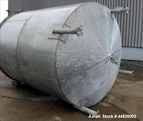 Used- Approximately 4,000 Gallon Bright Sheet Metal Tank.