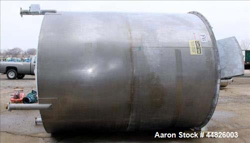 Used Approximately 4,000 gallon Bright Sheet Metal Tank.