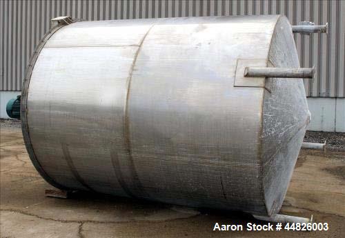 Used Approximately 4,000 gallon Bright Sheet Metal Tank.