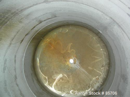 USED: Blaw Knox 1250 gallon stainless steel vertical tank. 60" diameter x 103" straight side, dish top and bottom. Internal rated 15 psi @ 140 deg F. External rated 7 psi @ full vacuum. Top openings:...