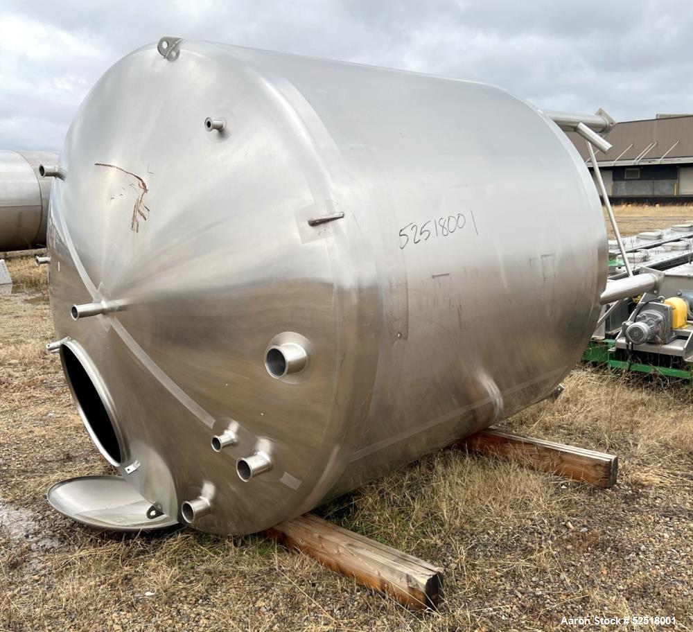 Used Tank, 2000 gallon, Stainless steel.